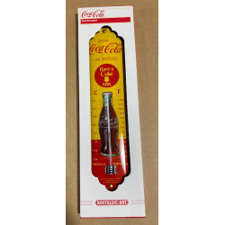 Thermomètre Coca-cola bouteille sur tôle, Métal, Garage, 28 x 6.5 x 2 cm Nostalgic-Art 80140 intérieur extérieur protégé