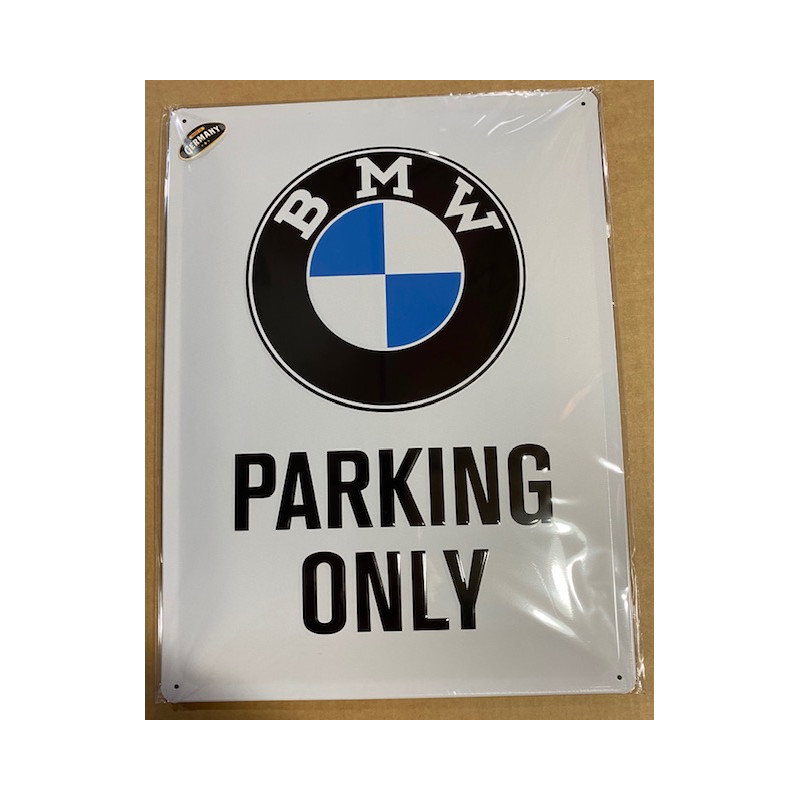 30 x 40 cm BMW parking only Idée Cadeau Métal Design Retro Décoration