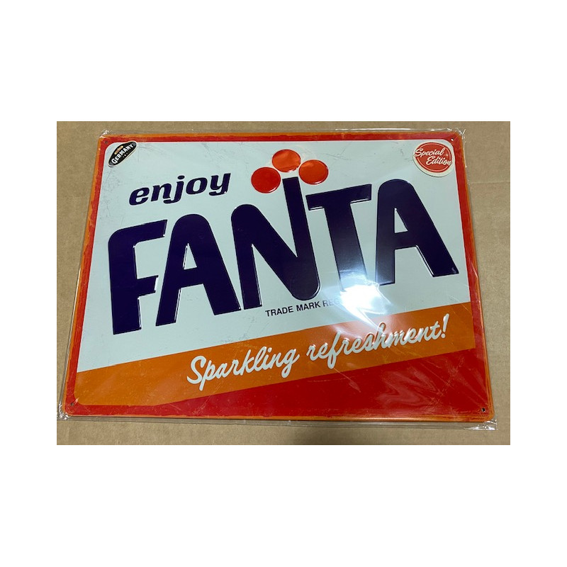 40 x 30 cm FANTA Idée Cadeau Métal Design Retro Décoration