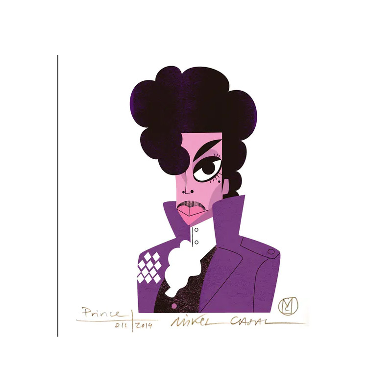 Caricature "Prince" illustration de Mikel Casal