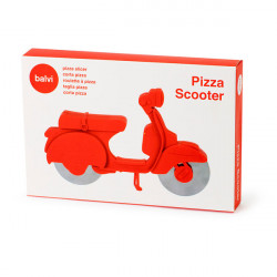 Roulette coupe pizza Scooter ABS 11,5 x 17,5 x 1,7 cm manger joyeux