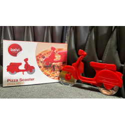 Roulette coupe pizza Scooter ABS 11,5 x 17,5 x 1,7 cm manger joyeux