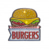 Plaque en relief décoration murale Burger 17 x 17 x 0,8 cm