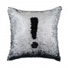 Coussin paillette Magic noir / argenté pour une décoration soignée