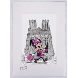 Minnie en promenade cathédrale notre dame de Reims