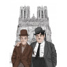 LAUREL et HARDY devant la cathédrale notre dame de Reims