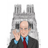 Louis de Funès dessines moi la cathédrale notre dame de Reims