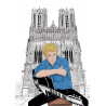 JOHNNY les années yéyés devant la cathédrale notre dame de Reims