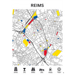 Plan design de Reims