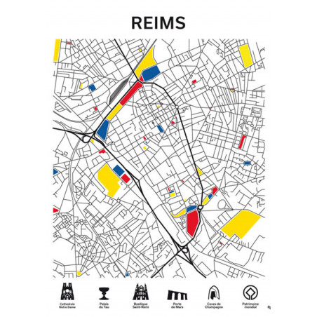 Plan design de Reims