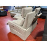 2 places 4 relax ELECTRIQUES, jambes, DOS, têtières télescopiques canapé ROSES beige
