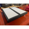 PRESTIGE 17 CM 2*90 X 200 lattes sommier TAPISSIER tour microfibre anthracite