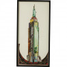 Statue de la Liberté coiffant l'Empire State Building 100 x 50 cm tableau KARE DESIGN gratte-ciel